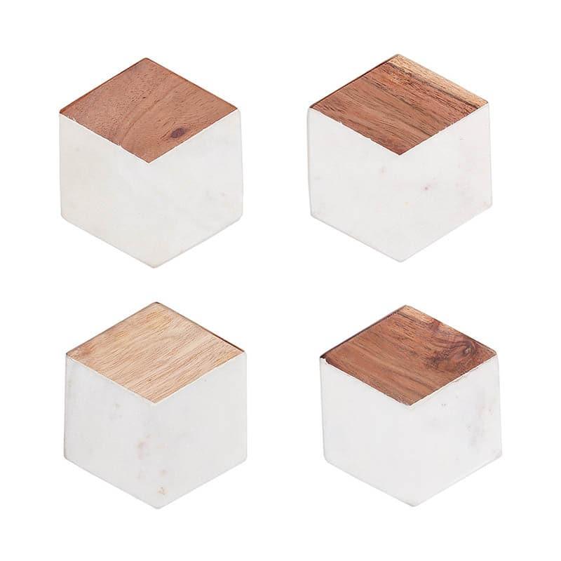 Vallam Coaster - Natural And Wooden - Set Of Four media 4