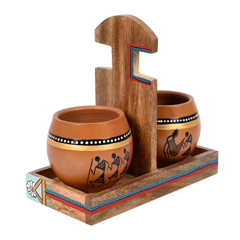Varshini Khulhad With Holder (150 ML) - Three Piece Set media 3