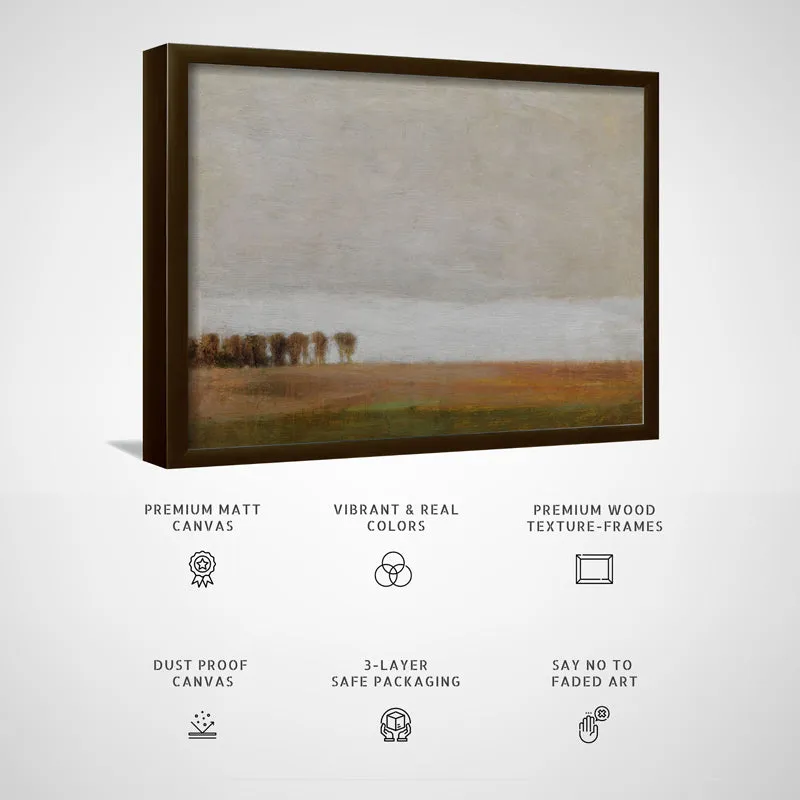 Blurred Crowd Wood Wall Art With Frame - Black media 5