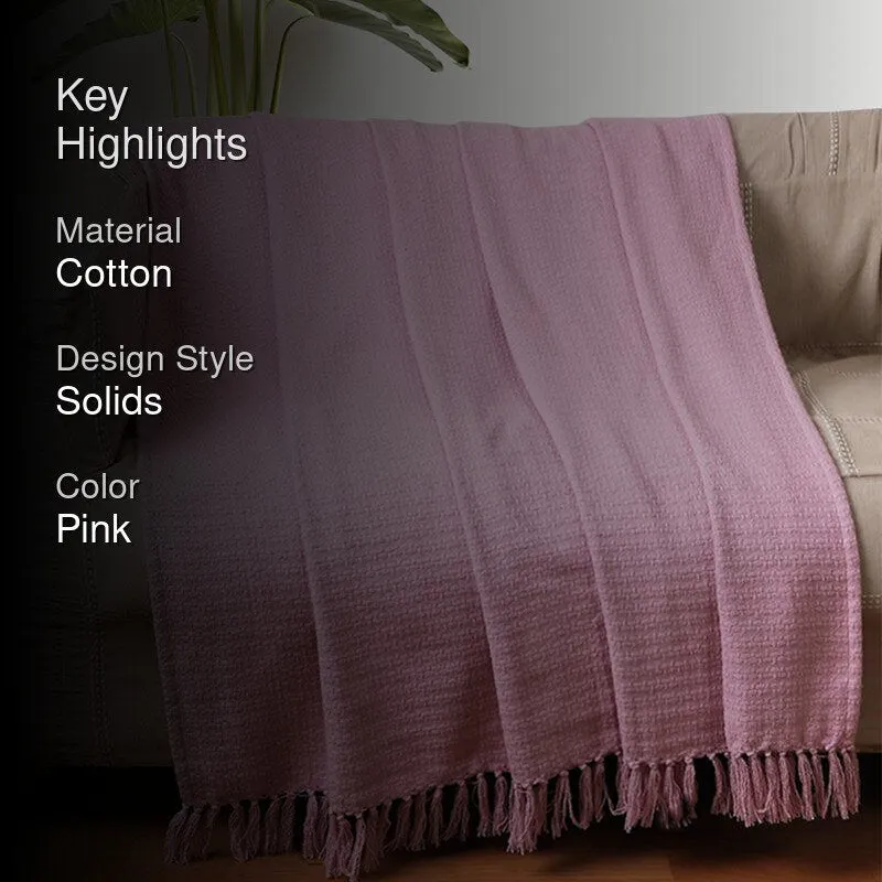 Lattice Luxe Knitted Cotton Throw media 2