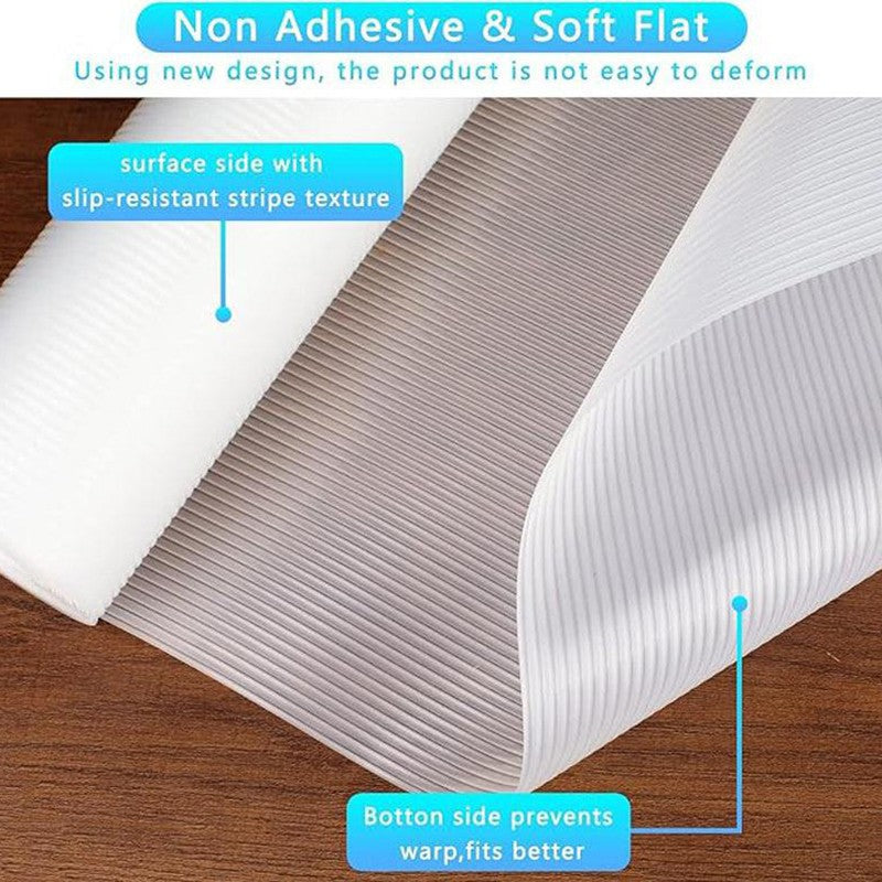Transparent Kitchen Plastic Shelf Liner Mat - Set Of Two media 5