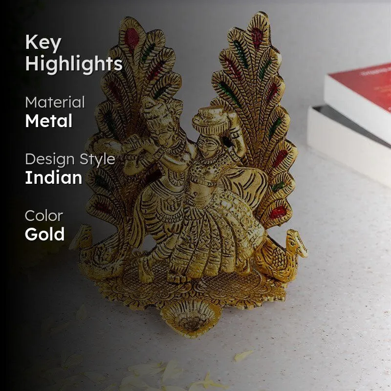 Radha Krishna Mayoor Showpiece media 2