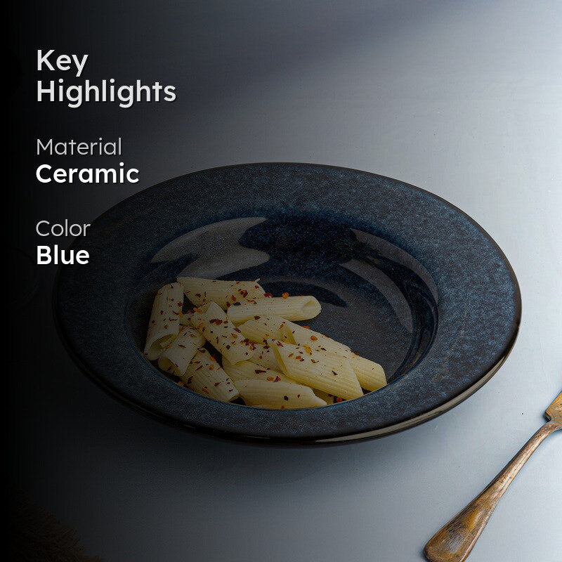 Reactor Ceramic Pasta Plate (Blue) - Set Of Two media 2