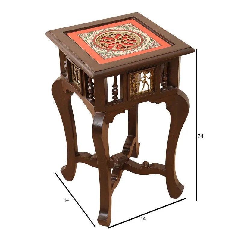 Karma Teak Wood Side Table media 7