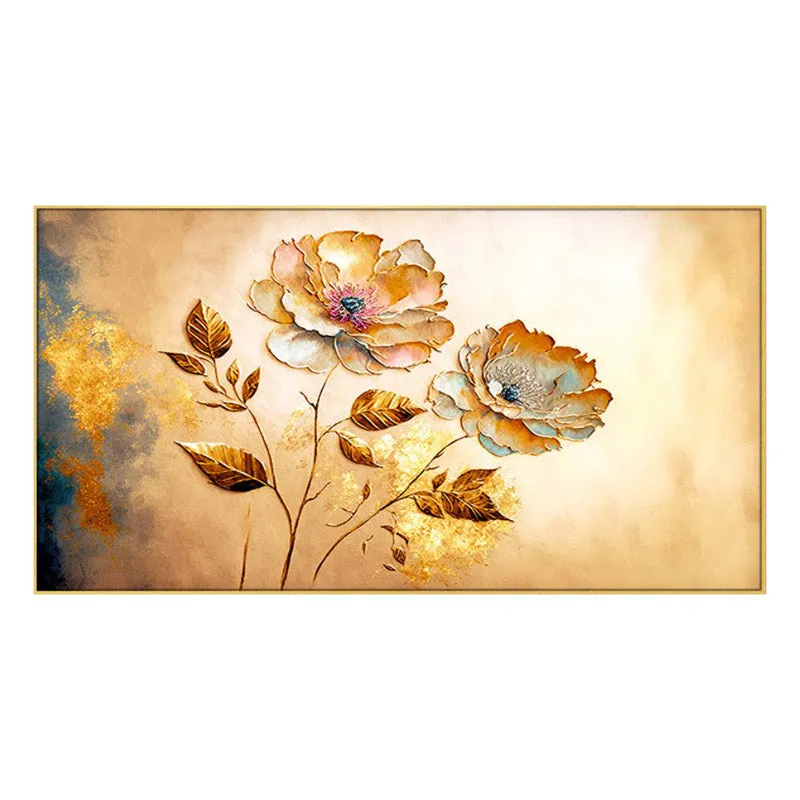 Midas Touch Floral Wall Painting media 3