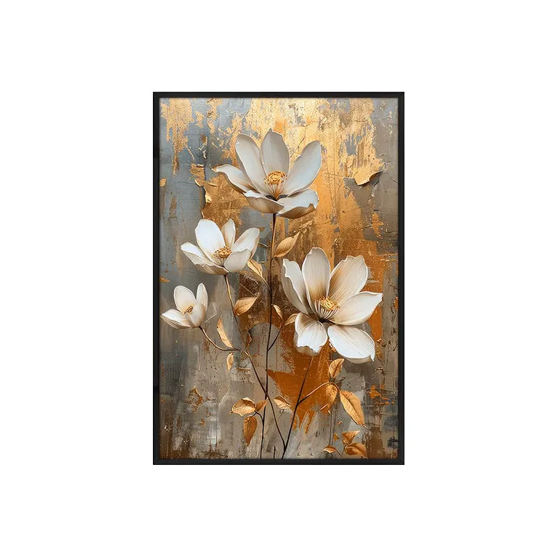Flora Aurea Wall Painting With Frame media 4