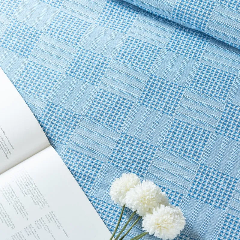 GridForm  Cotton Bedsheet (Blue) - 300 TC media 6