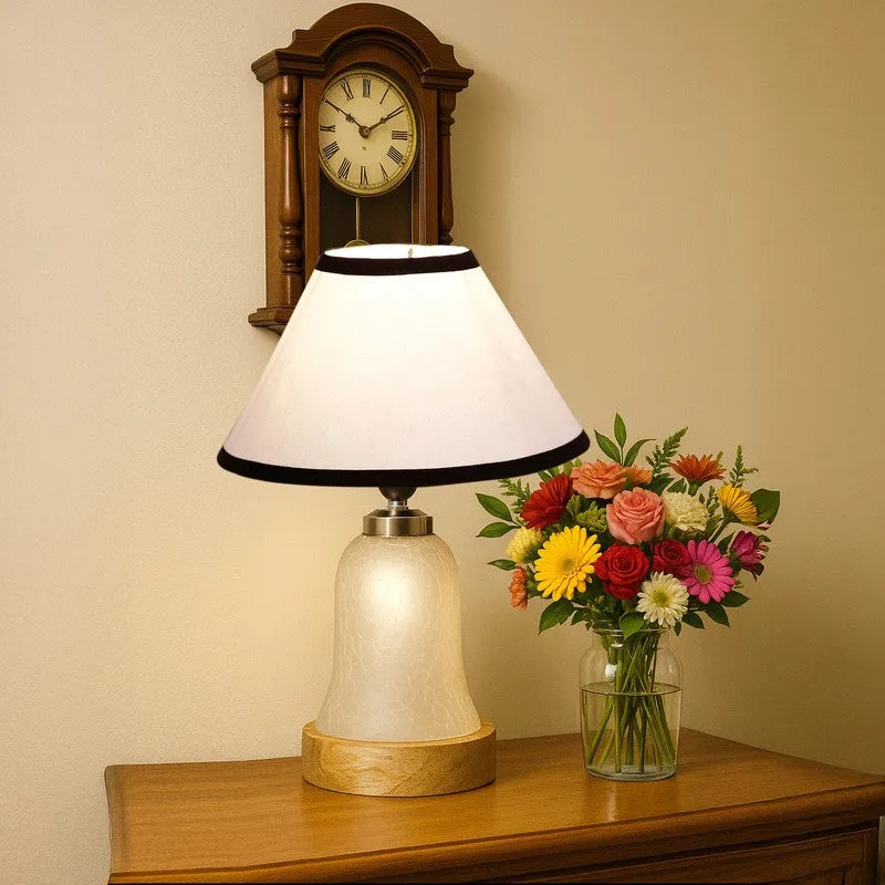 Zoravelle Wooden Table Lamp - White & Black media 3