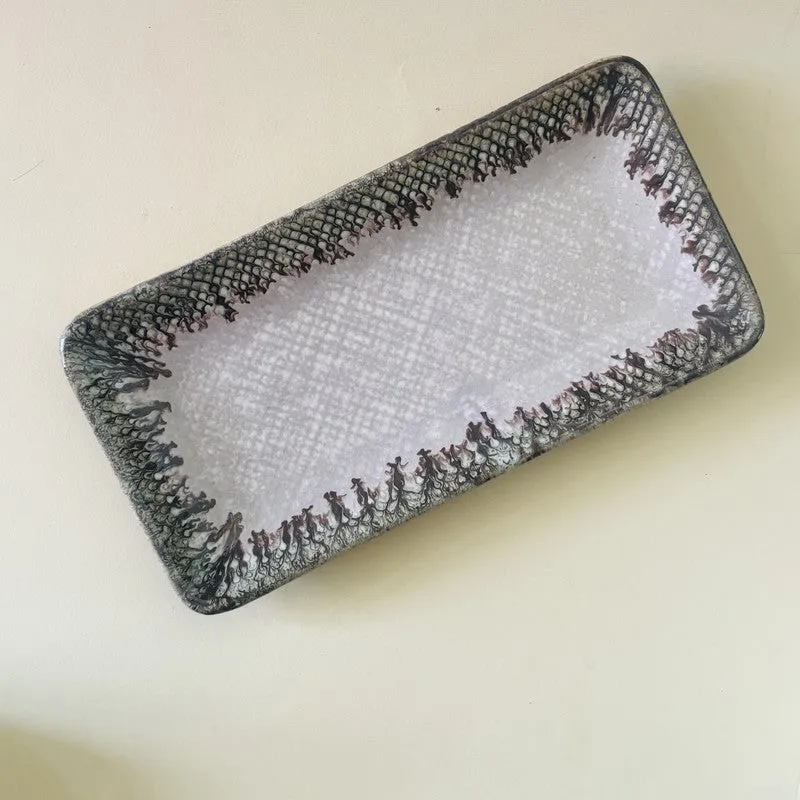 Ceramic Rectangular Platter - Pink media 4