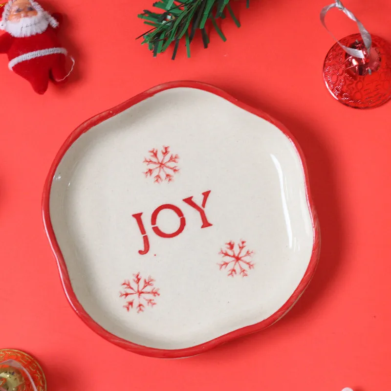 Emerald HO HO Ceramic Platter - Set of Four media 3