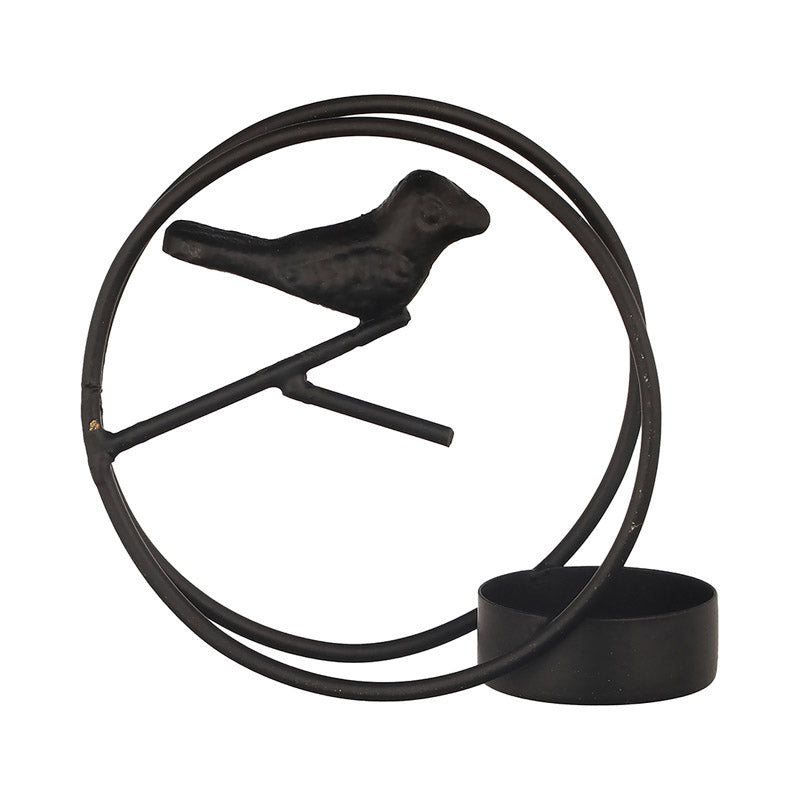 Alaiza Chirp Tealight Candle Holder (Black) - Set Of Four media 3