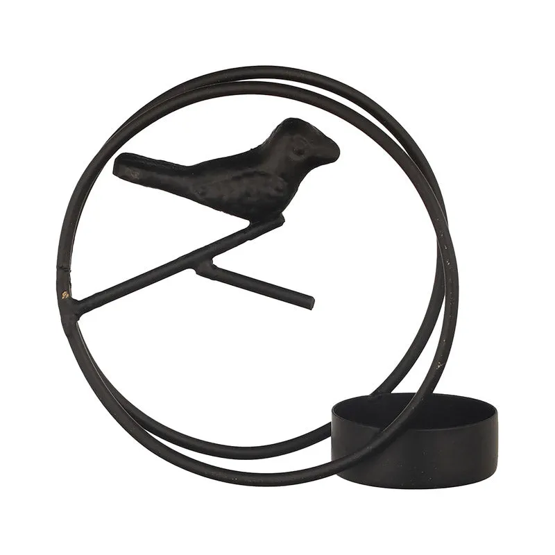 Alaiza Chirp Tealight Candle Holder (Black) - Set Of Four media 3