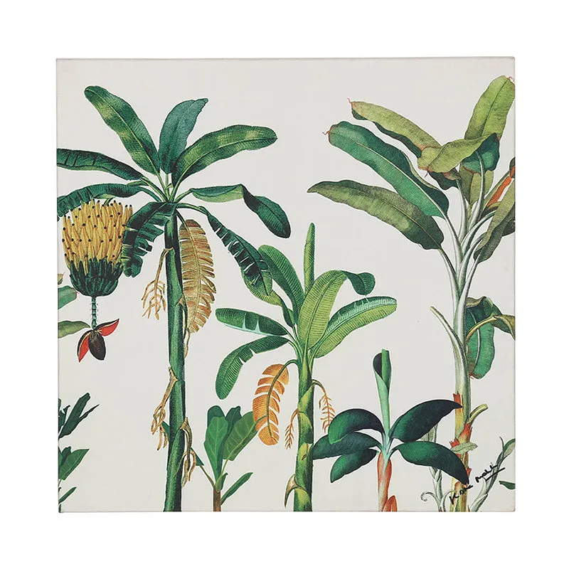 India Circus Tropical Trunk Canvas Wall Art - Set Of Three media 5