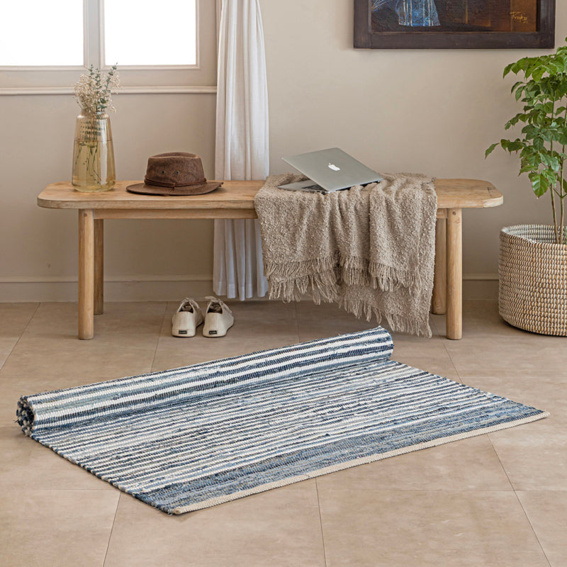 Natte II Handwoven Cotton Rug media 6