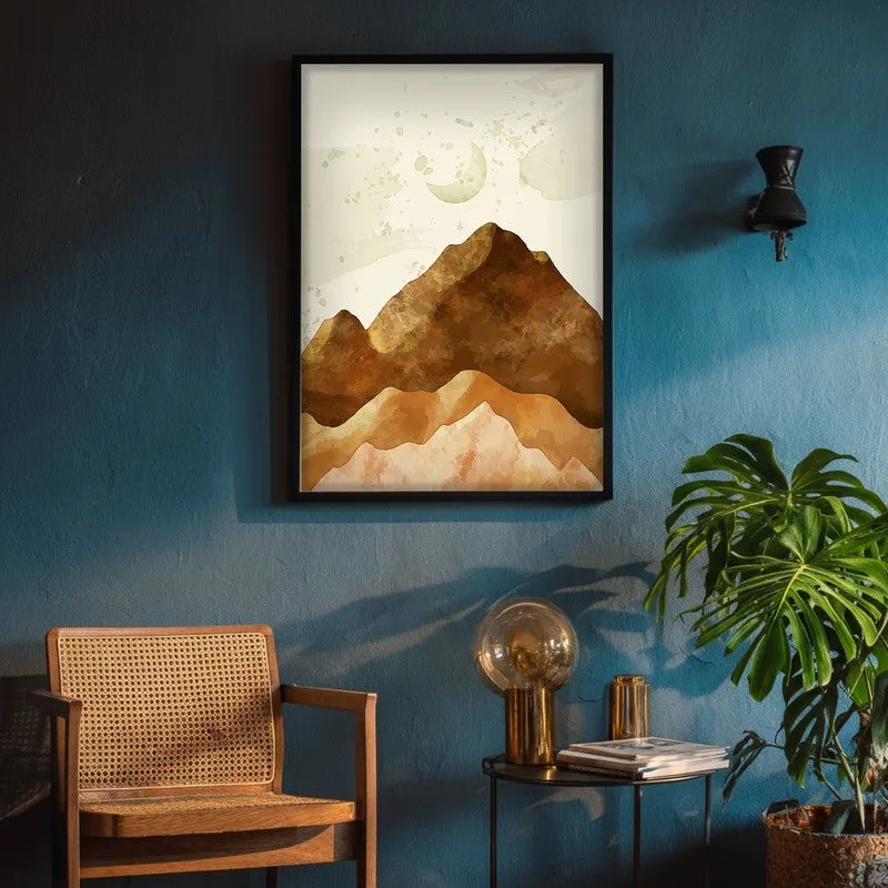 Sandy Peaks Archival Paper Wall Art With Frame media 4