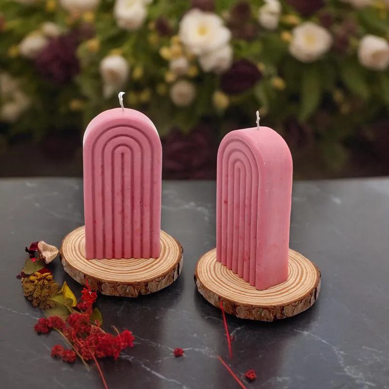 Fista Chocolate Scented Pillar Candle media 3
