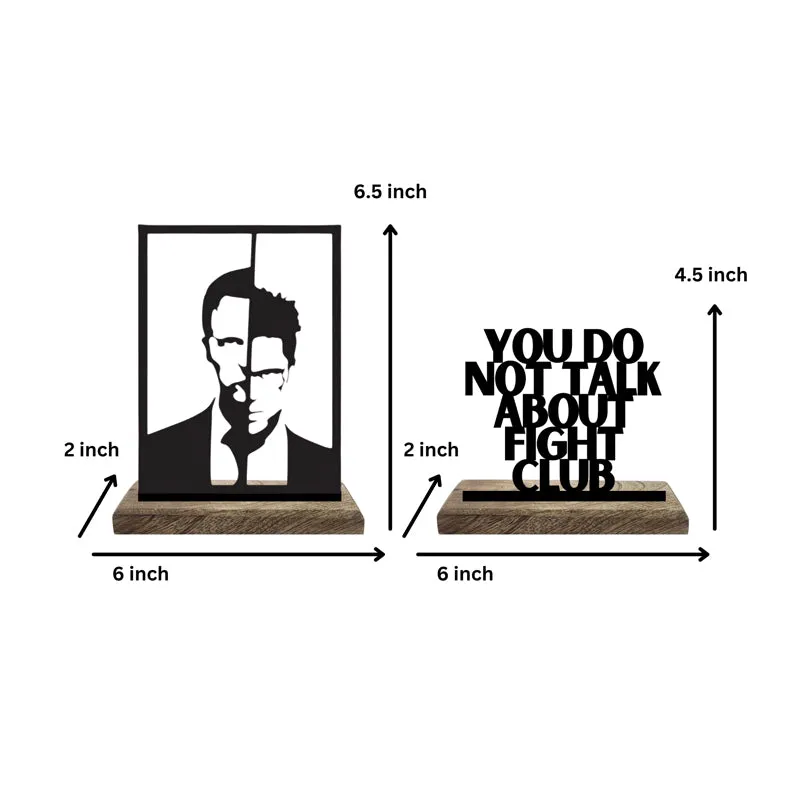 Fight Club Typography Showpiece - Set Of Two media 5