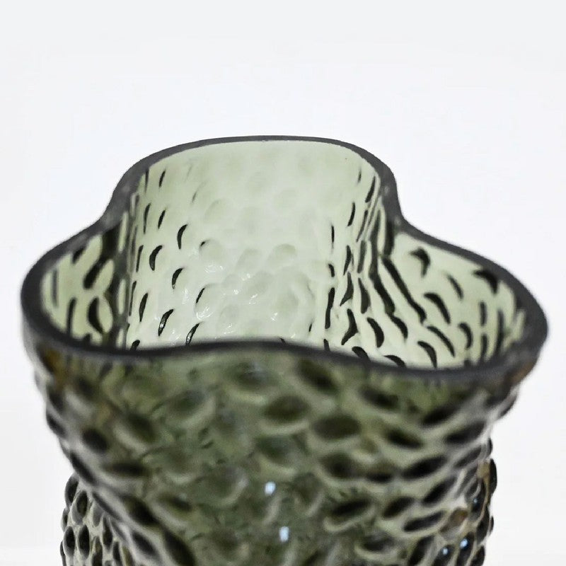 Verdant Wave Designer Vase - Black media 6