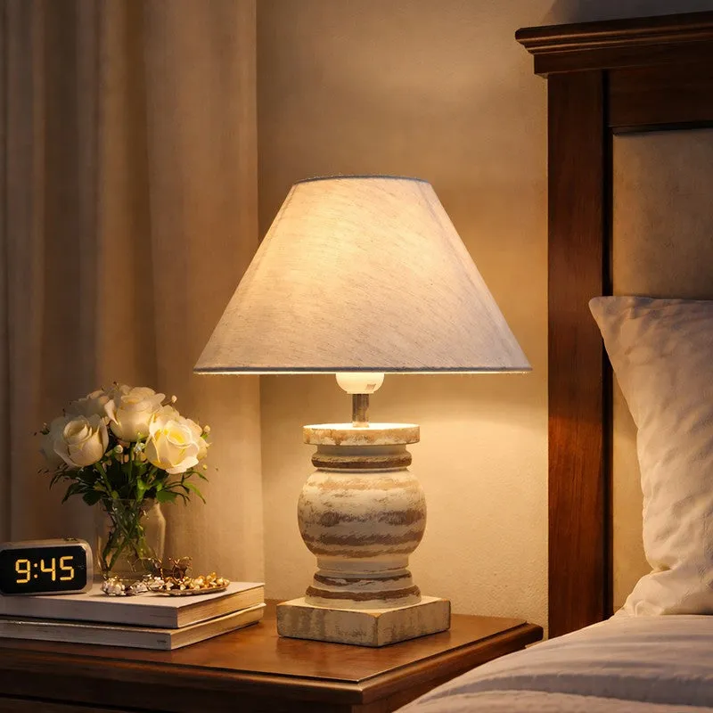MonoCraft Wooden Table Lamp - White media 1