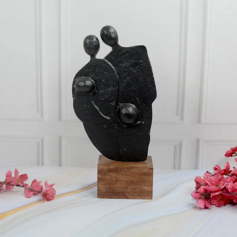 Cherish Family Black Showpiece media 1