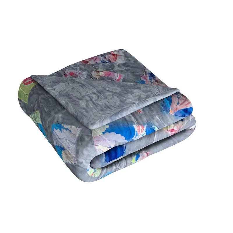 Monte Carlo Mystic Meadow Blanket (Grey)- 900 GSM media 6