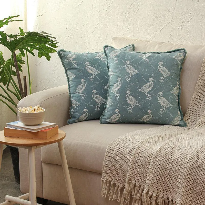 Kukkut Cushion Cover (Blue) - Set Of Two media 1