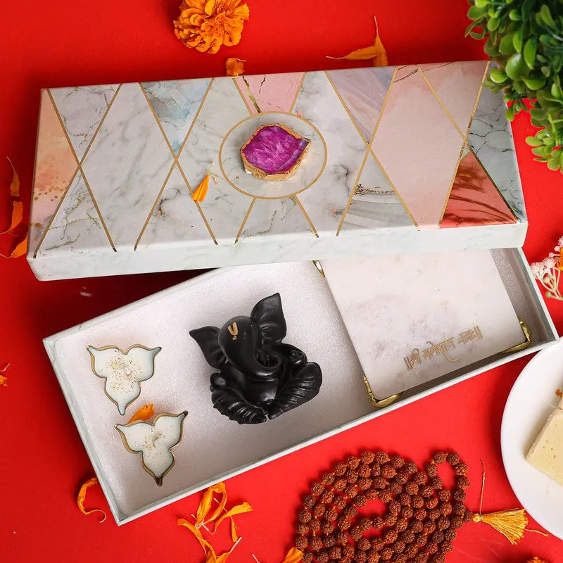 Mangalmurti Idol with Choki & Candle - Four Piece Set media 5