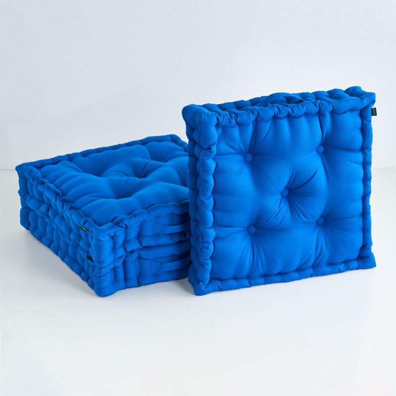 Marlon Floor Cushion (Classic Blue) - Set Of Three media 3