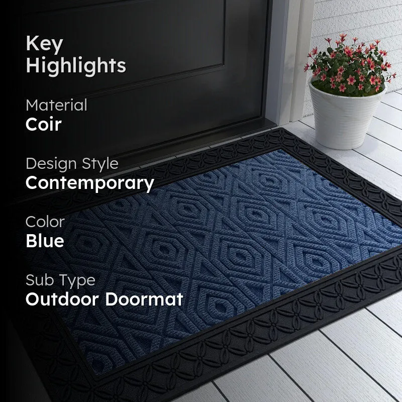 Coire Hexa Coir Door Mats - Blue media 2
