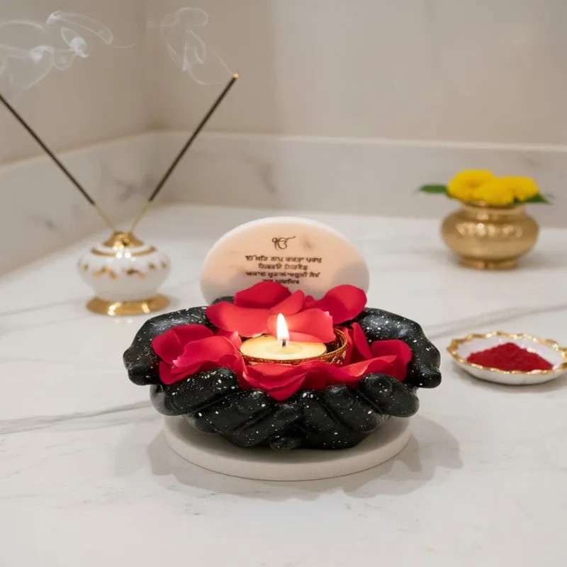 Aura Marble Tea Light Candle Holder media 5