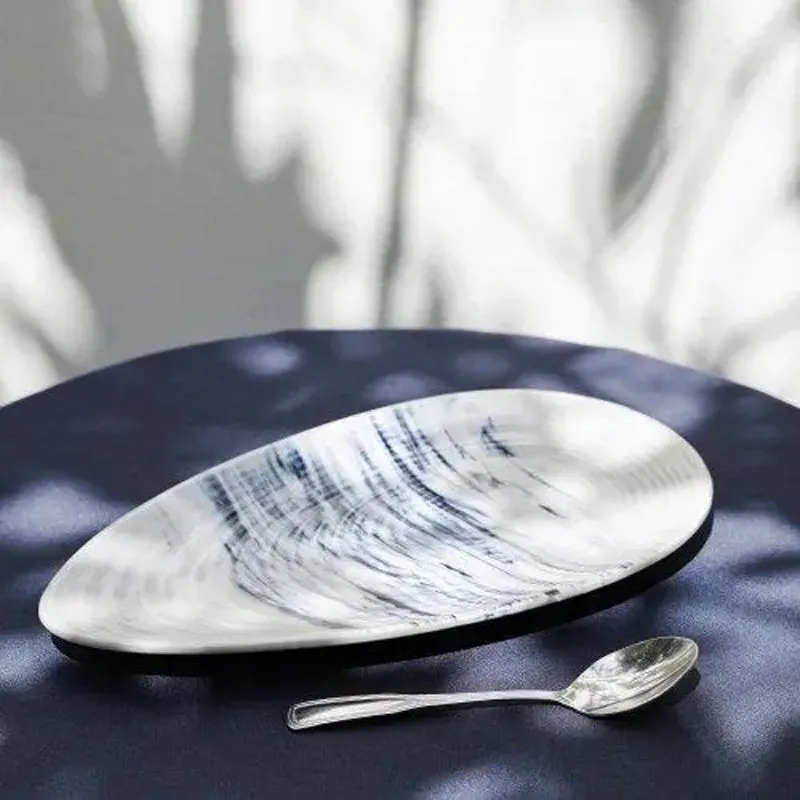 Betawi Oyster Handmade Ceramic Platter media 7