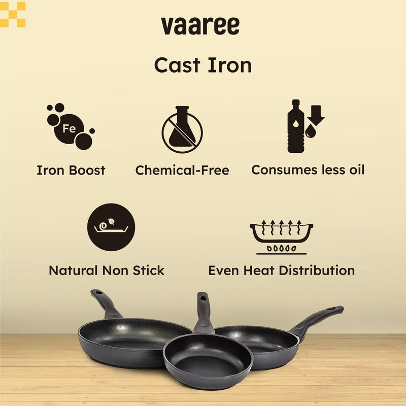 Raven Cast Iron Paniyaram Pan - 8 Inch image 3