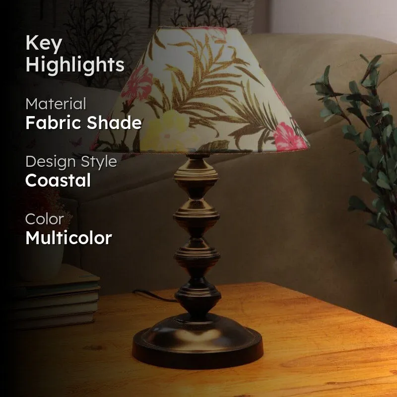 Gardensa Vendora Fabric Table Lamp - Multicolor media 2
