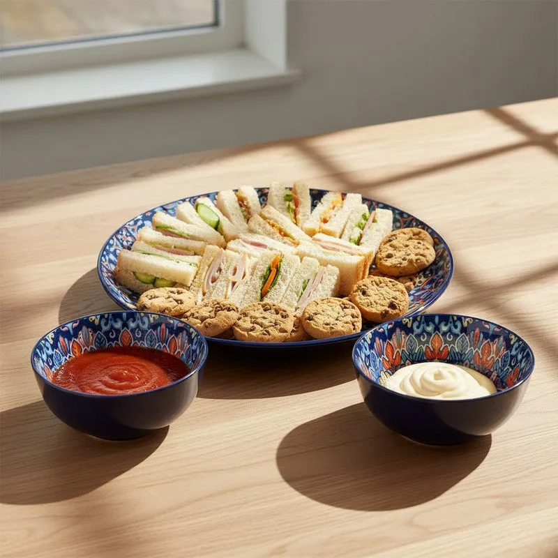 Feast Aura Ceramic Dinner Set (250 mL Each) - 3 Piece Set media 6