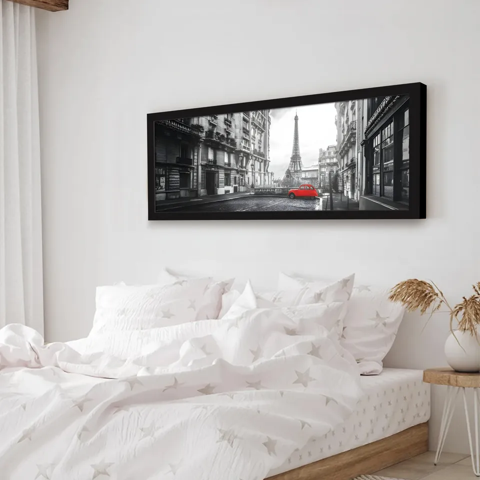 Classic Paris Street Wall Painting With Frame media 4