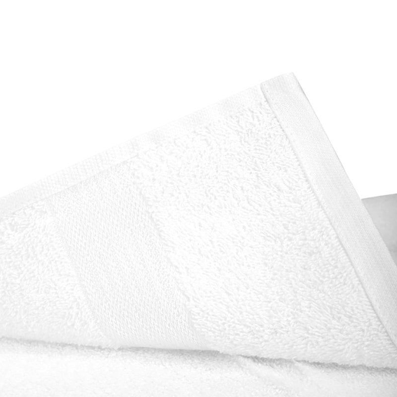 Pluma Cotton Hand & Face Towel (Yellow & White) - Set Of Four media 6