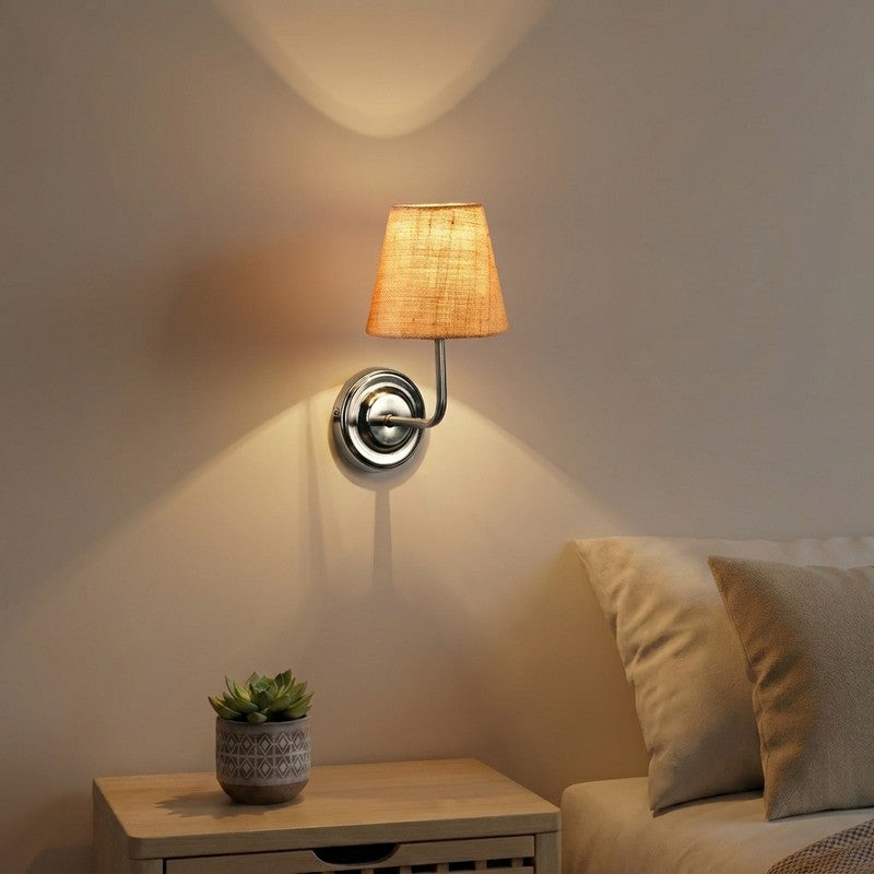 Orivelle Earthy Jute Wall Lamp - Brown