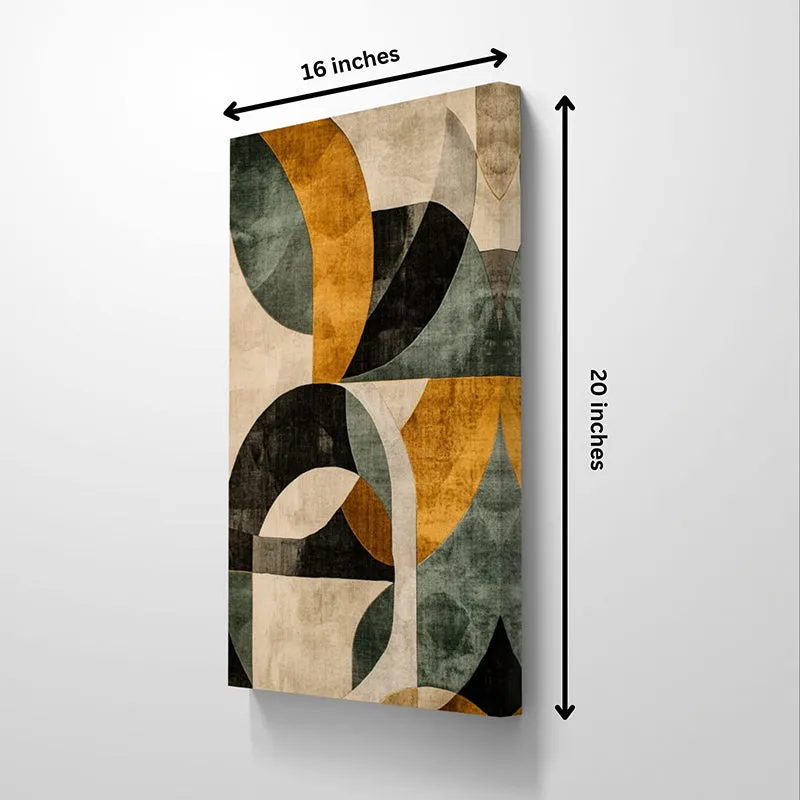 Rustic Curves Canvas Wall Painting media 5
