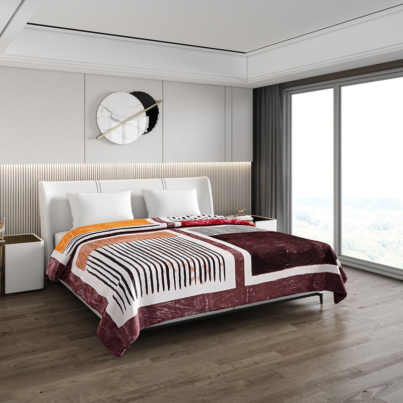Monte Carlo Autumn Aura Blanket - 900 GSM - Queen/Double