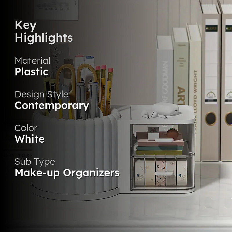 Archivum Plastic Make-up Organiser - White media 2