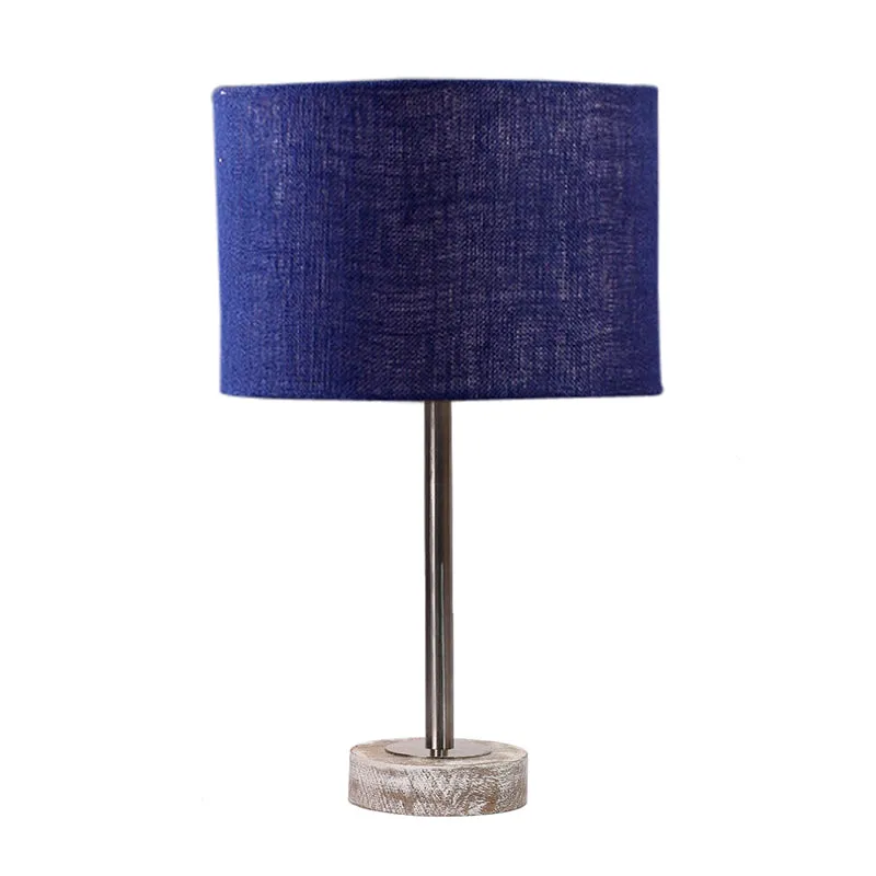 Sienna I Rodin Wooden Table Lamp - Blue,Silver,White media 4