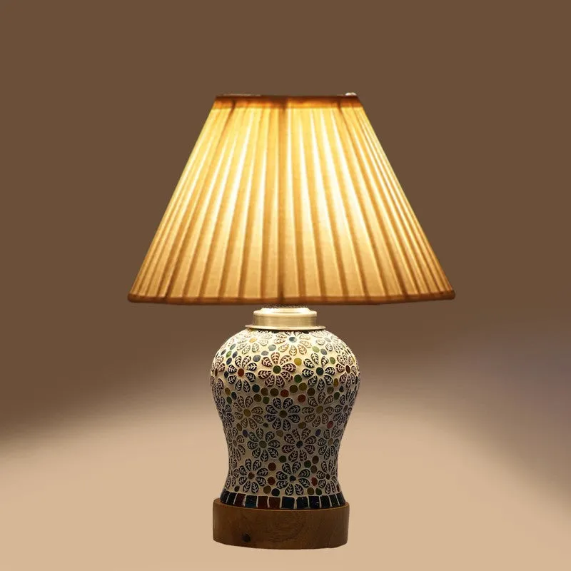 Santora Pleatra Wooden Table Lamp - Multicolor media 7