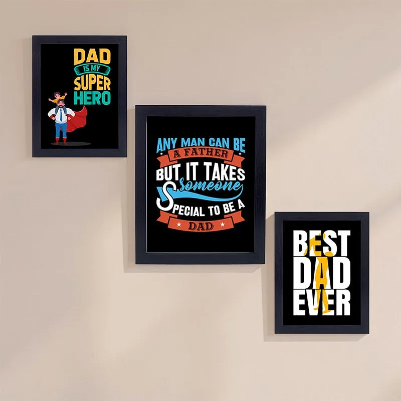 Best Dad Ever Wall Art - Set Of Three media 1