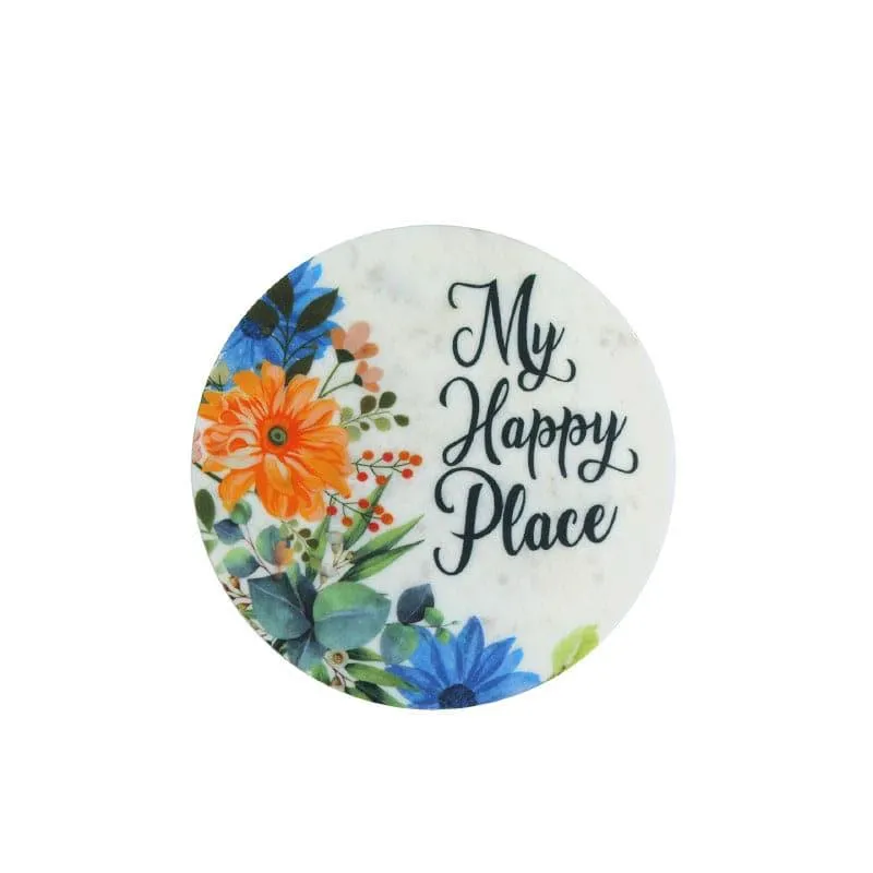 My Happy Place Printed Marble Wall Accent media 3
