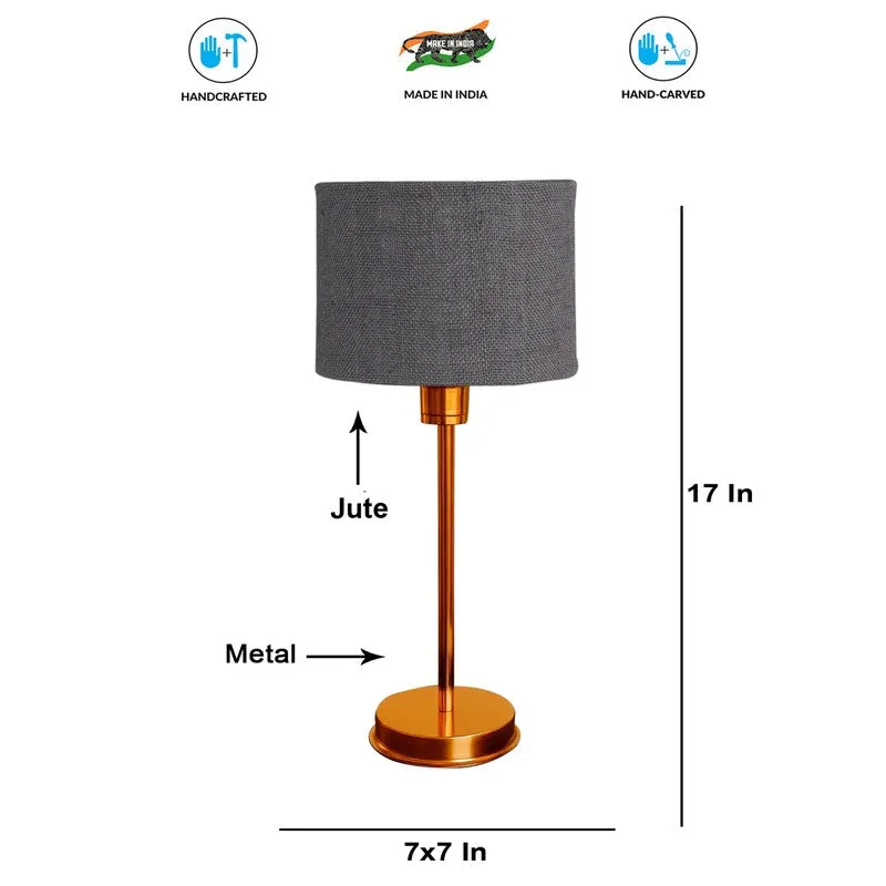 Kavira Elan Metal Table Lamp - Grey media 8