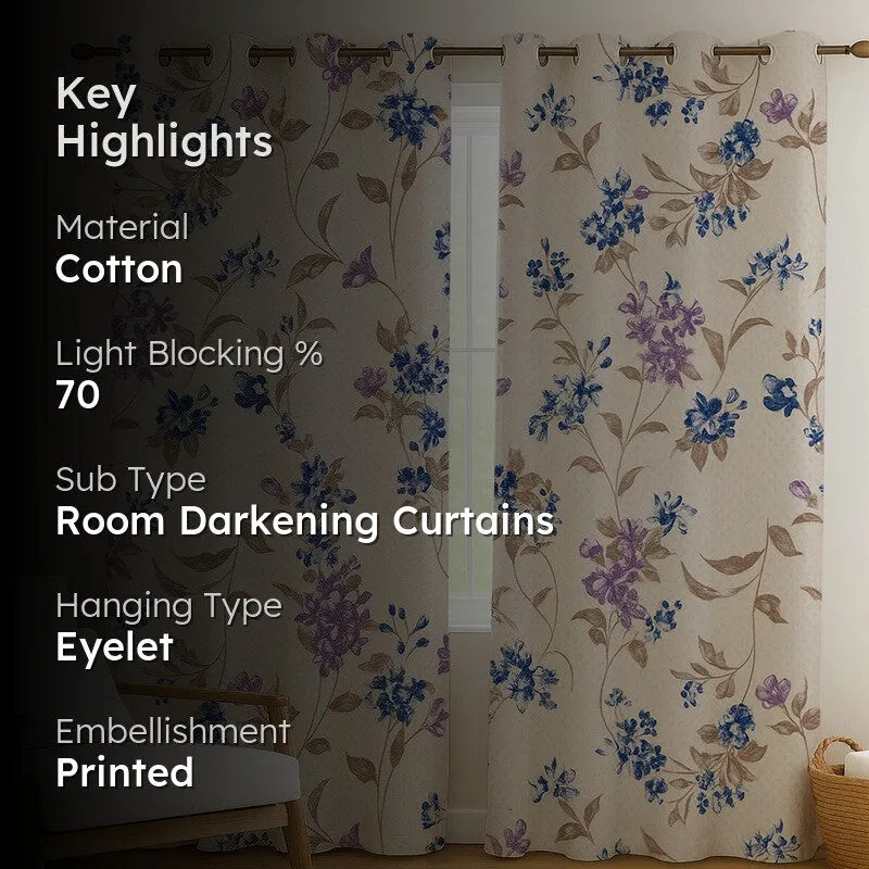 Floral Elegance Curtain - Set Of Two media 2