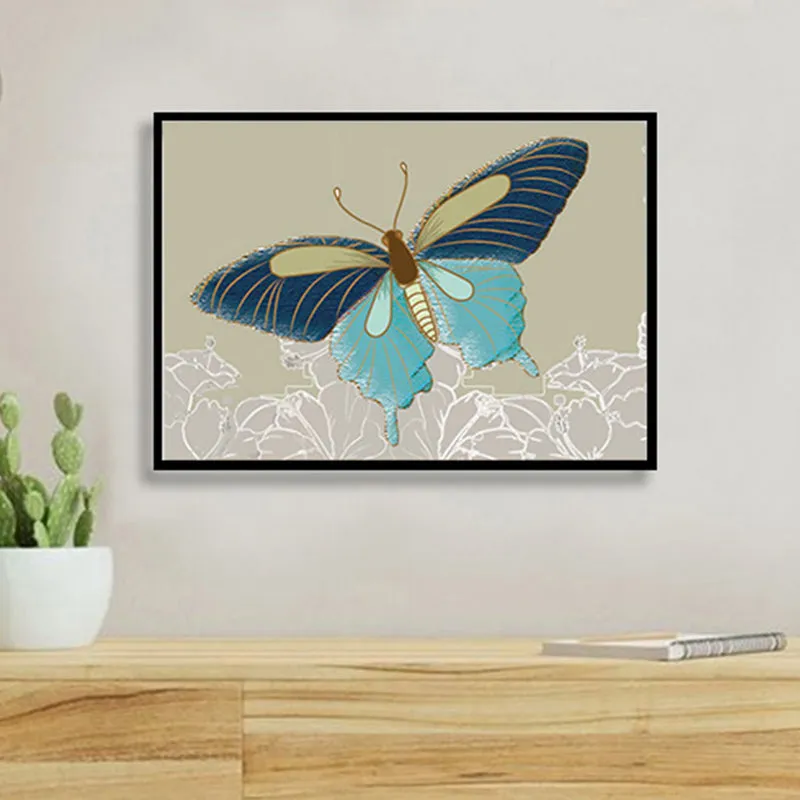 Butterfly's Whimsy Wall Art with Black Frame media 1
