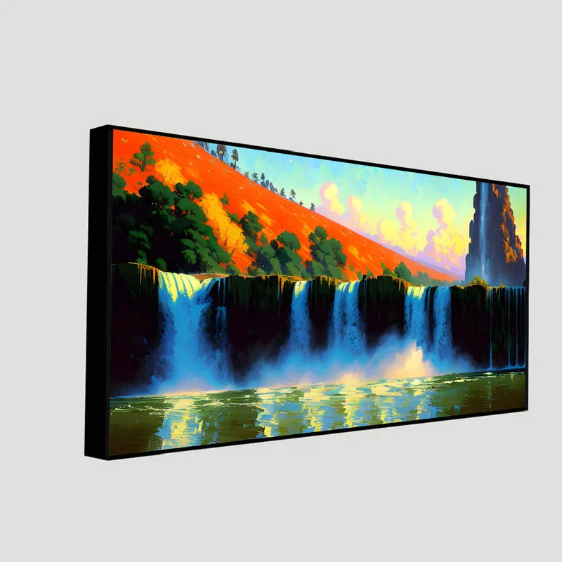 Cascade Calsia Canvas Wall Painting media 5