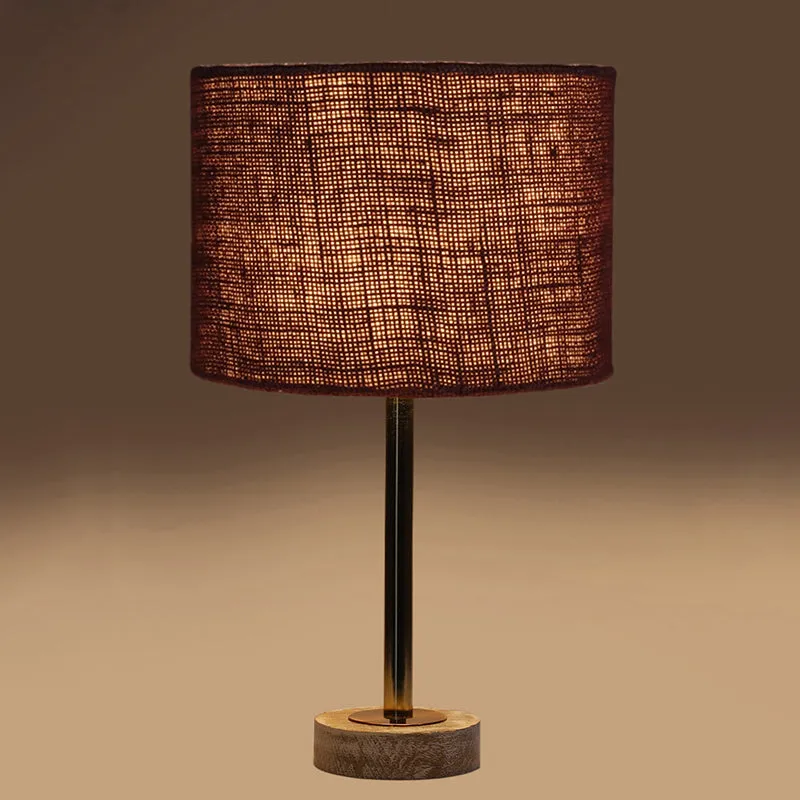 Sienna I Rodin Wooden Table Lamp - Brown,Gold,White media 6