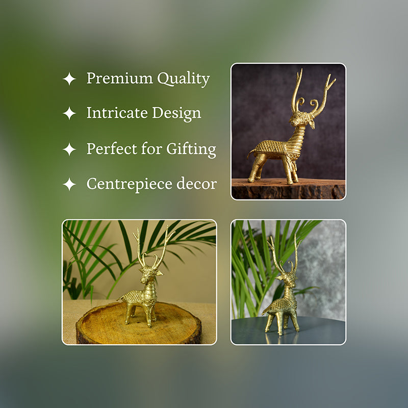 Ethnic Mystic Deer Showpiece media 4